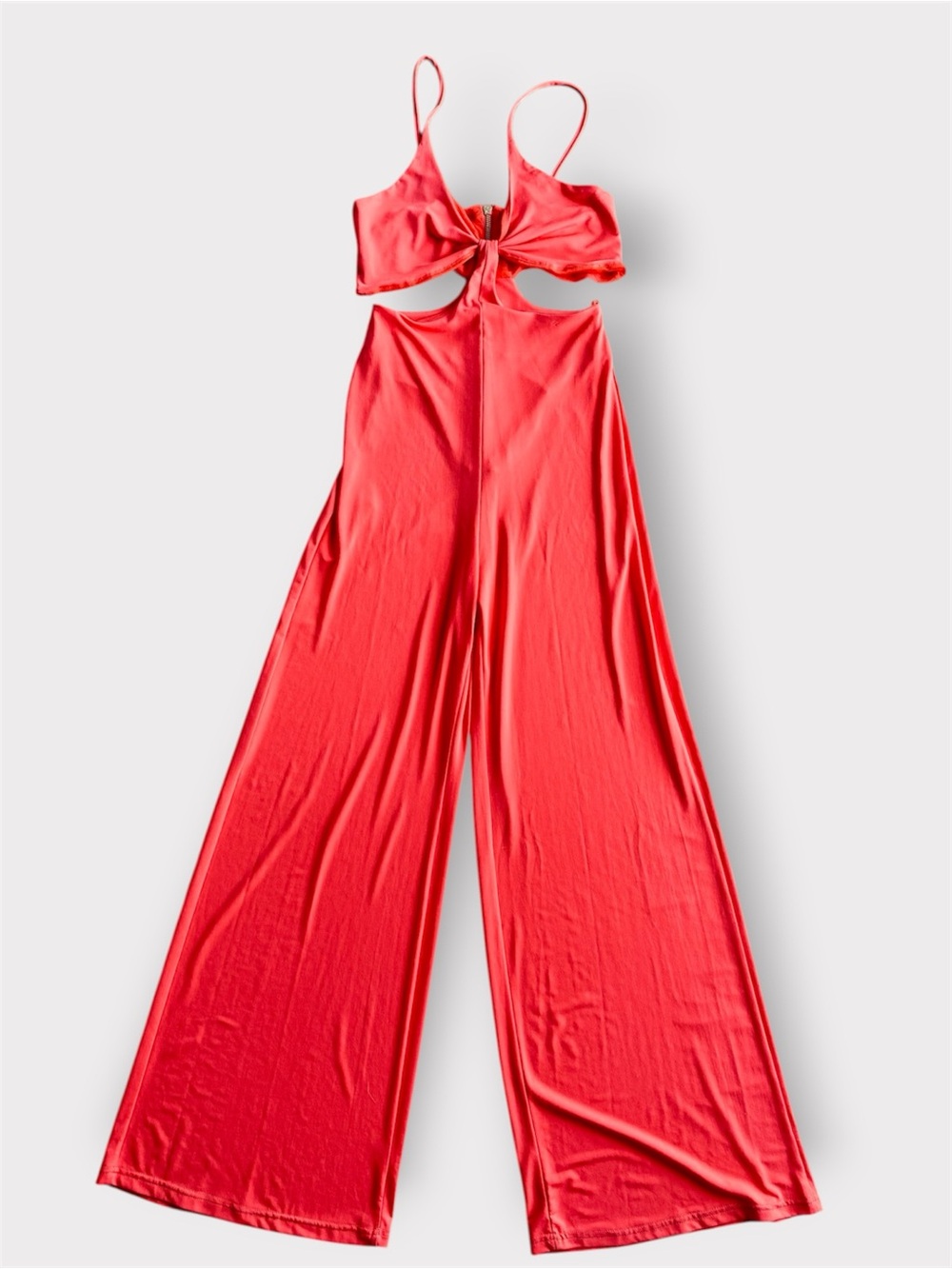 Relish Tuta Hiroe Coral Cutout Wide Leg Jumpsuit NWT Made In Italy - Picture 2 of 16